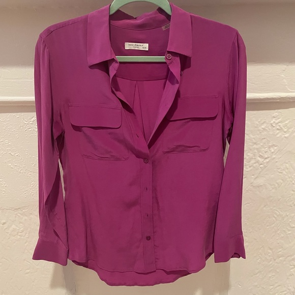 {Equipment} Signature Silk Blouse NWOT - Picture 4 of 6